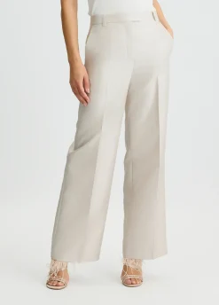 Liu Jo Pantalon long en shantung|Femme Pantalons|Cérémonie