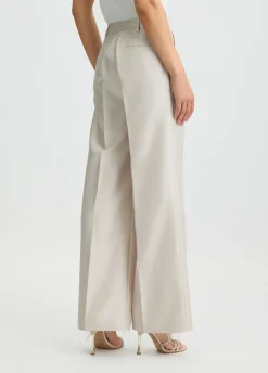 Liu Jo Pantalon long en shantung|Femme Pantalons|Cérémonie