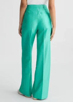 Liu Jo Pantalon long en shantung|Femme Pantalons|Tailleurs