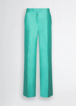 Liu Jo Pantalon long en shantung|Femme Pantalons|Tailleurs