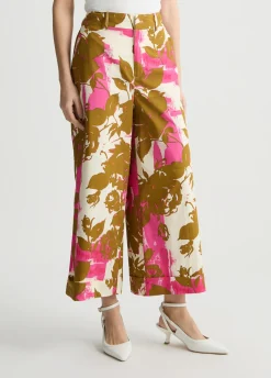 Liu Jo Pantalon palazzo à fleurs|Femme Pantalons