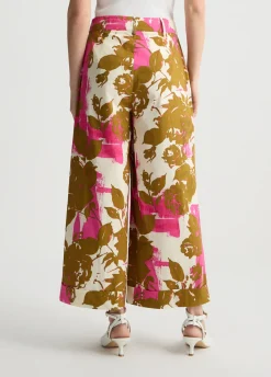 Liu Jo Pantalon palazzo à fleurs|Femme Pantalons