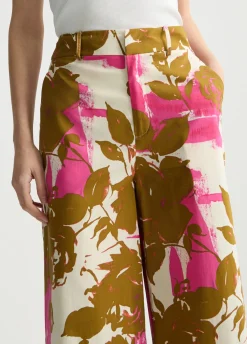 Liu Jo Pantalon palazzo à fleurs|Femme Pantalons