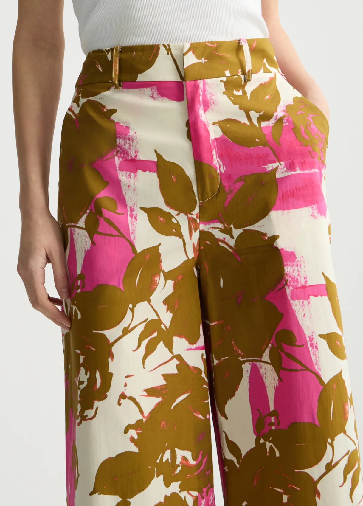 Liu Jo Pantalon palazzo à fleurs|Femme Pantalons
