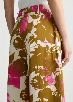 Liu Jo Pantalon palazzo à fleurs|Femme Pantalons