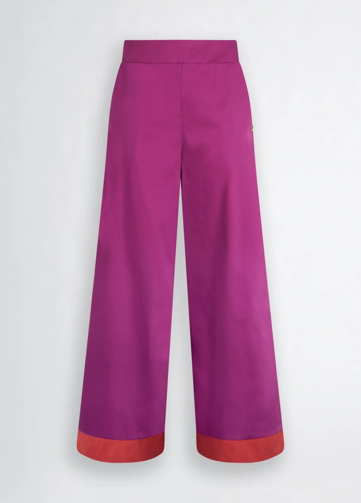 Liu Jo Pantalon palazzo en coton|Femme Mode Plage|Pantalons