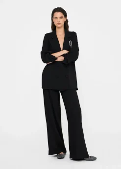 Liu Jo Pantalon palazzo en envers satin|Femme Pantalons|Tailleurs