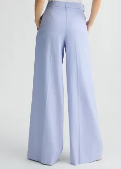 Liu Jo Pantalon palazzo en lin et coton|Femme Pantalons|Tailleurs