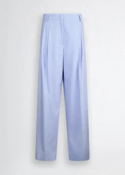 Liu Jo Pantalon palazzo en lin et coton|Femme Pantalons|Tailleurs