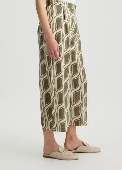 Liu Jo Pantalon palazzo en ramie|Femme Pantalons