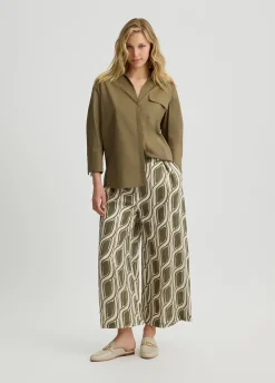 Liu Jo Pantalon palazzo en ramie|Femme Pantalons