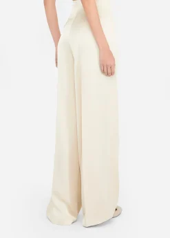 Liu Jo Pantalon palazzo en satin|Femme Pantalons