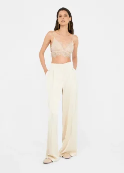 Liu Jo Pantalon palazzo en satin|Femme Pantalons