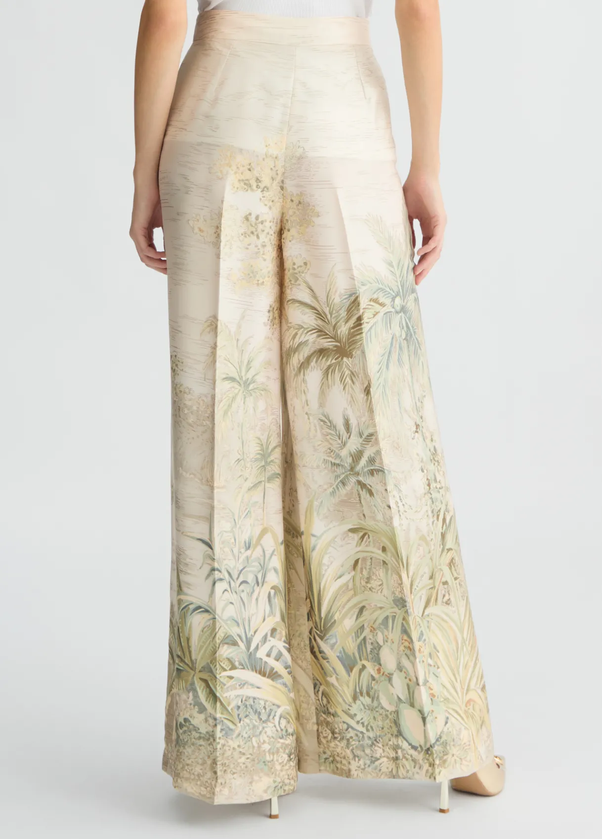 Liu Jo Pantalon palazzo en sergé imprimé|Femme Pantalons|Cérémonie