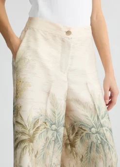 Liu Jo Pantalon palazzo en sergé imprimé|Femme Pantalons|Cérémonie