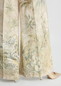 Liu Jo Pantalon palazzo en sergé imprimé|Femme Pantalons|Cérémonie