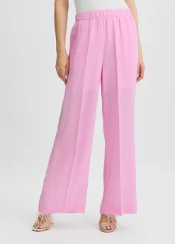 Liu Jo Pantalon palazzo en soie|Femme Pantalons|Tailleurs