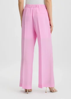 Liu Jo Pantalon palazzo en soie|Femme Pantalons|Tailleurs