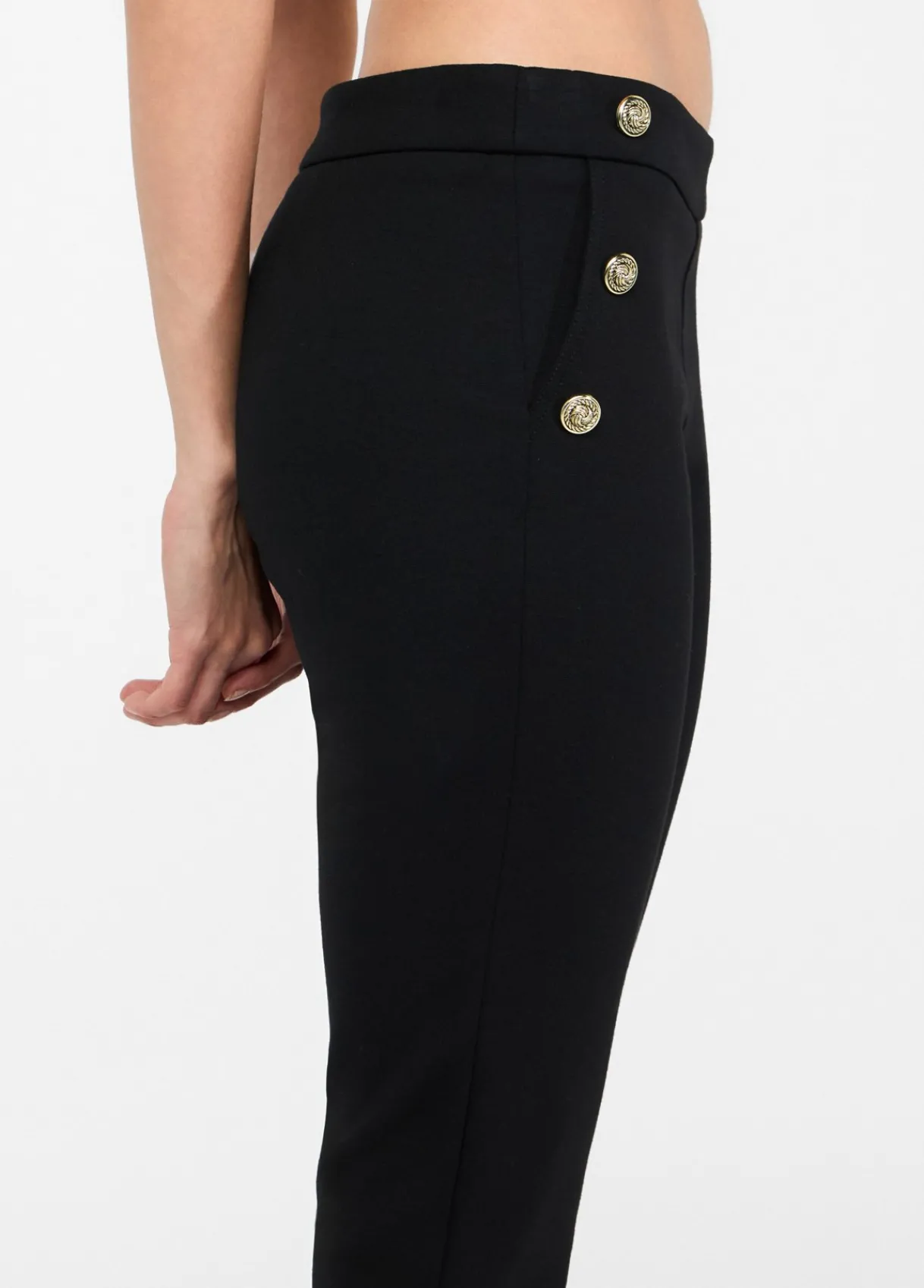 Liu Jo Pantalon skinny avec boutons|Femme Pantalons|Tailleurs
