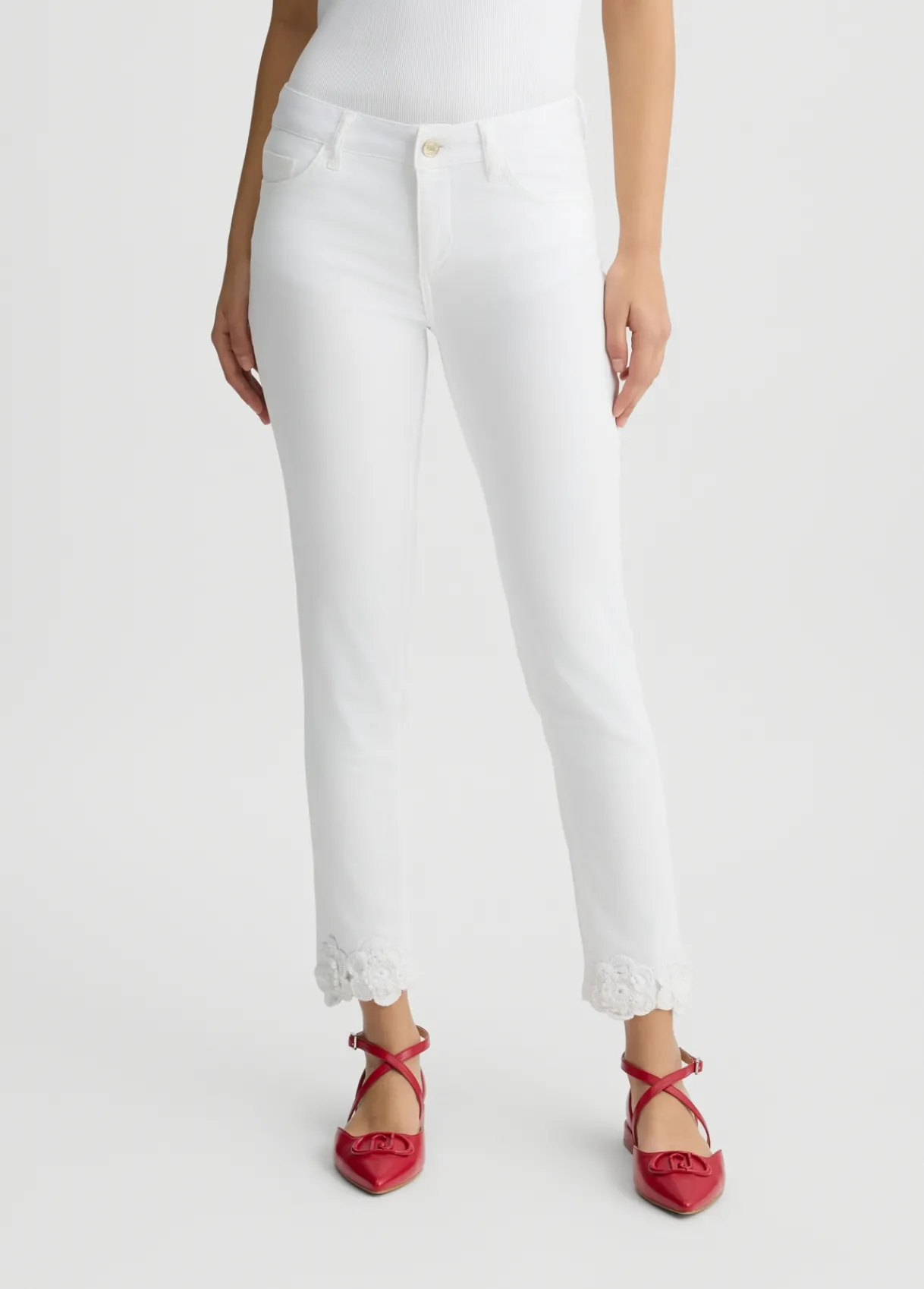 Liu Jo Pantalon skinny avec broderies|Femme Pantalons