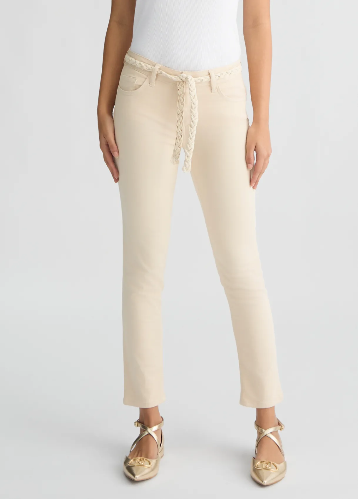 Liu Jo Pantalon skinny avec ceinture|Femme Pantalons