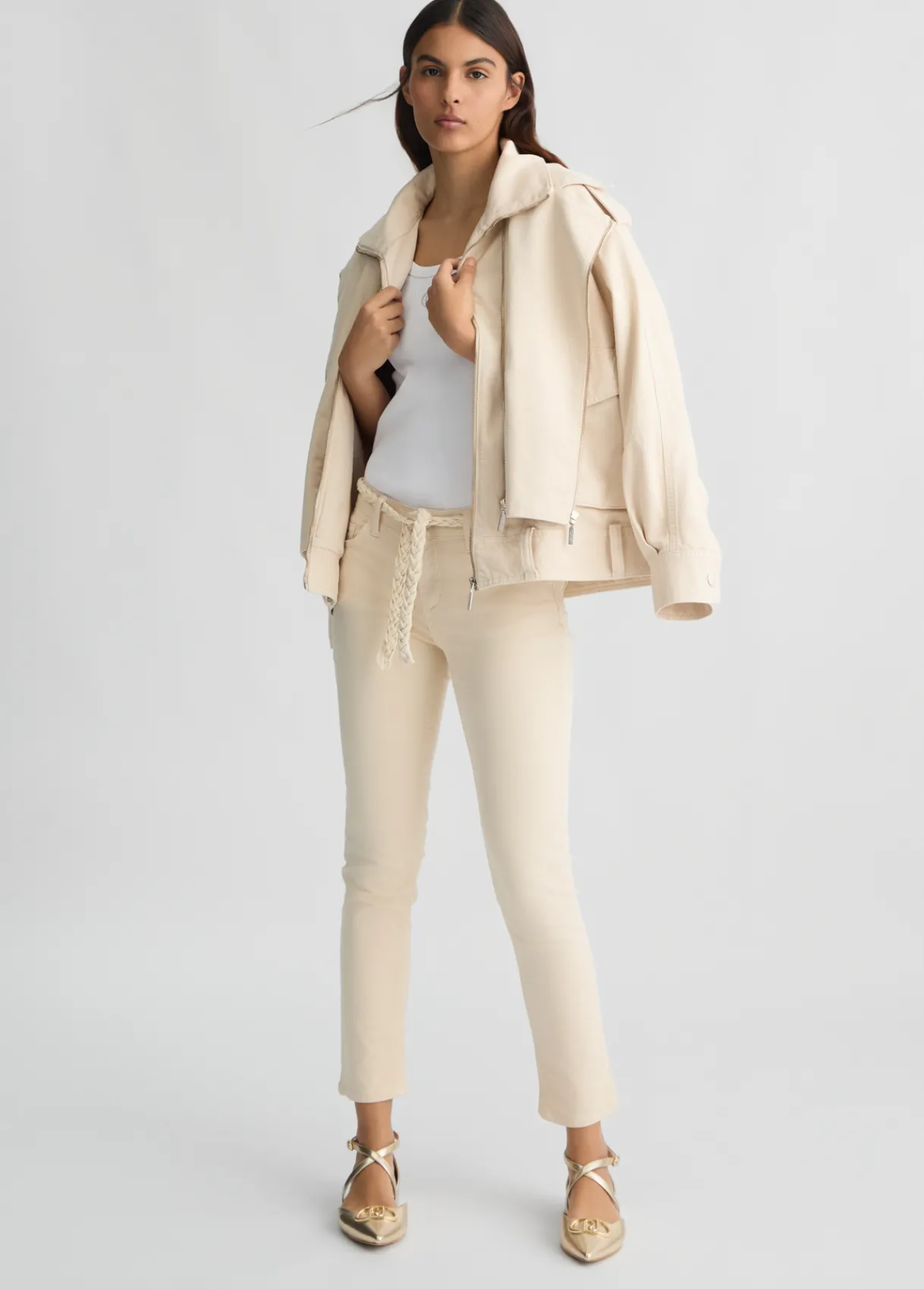 Liu Jo Pantalon skinny avec ceinture|Femme Pantalons