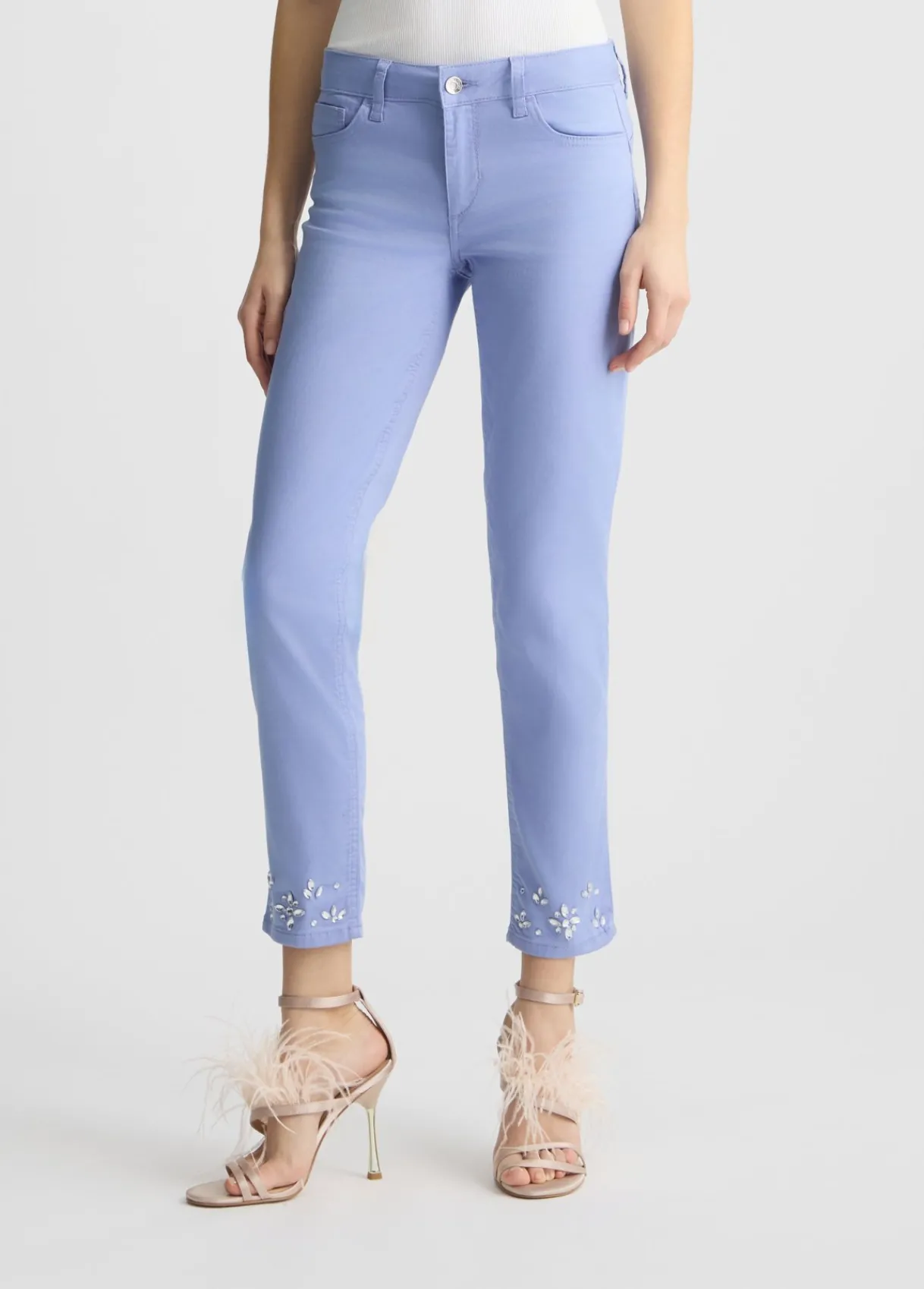 Liu Jo Pantalon skinny avec strass|Femme Pantalons