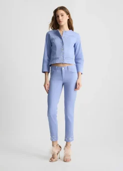 Liu Jo Pantalon skinny avec strass|Femme Pantalons