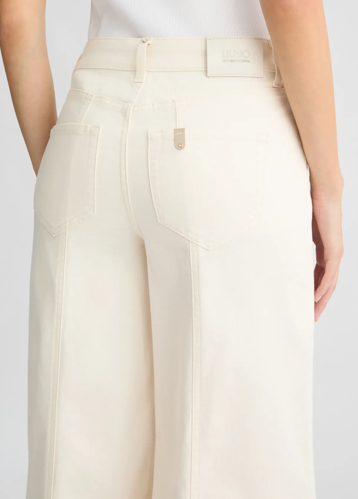 Liu Jo Pantalon super évasé à taille haute|Femme Pantalons