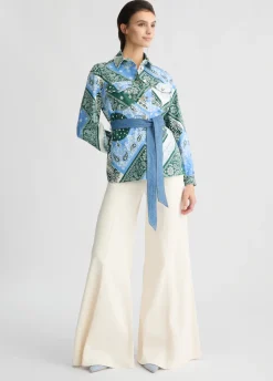 Liu Jo Pantalon super évasé à taille haute|Femme Pantalons