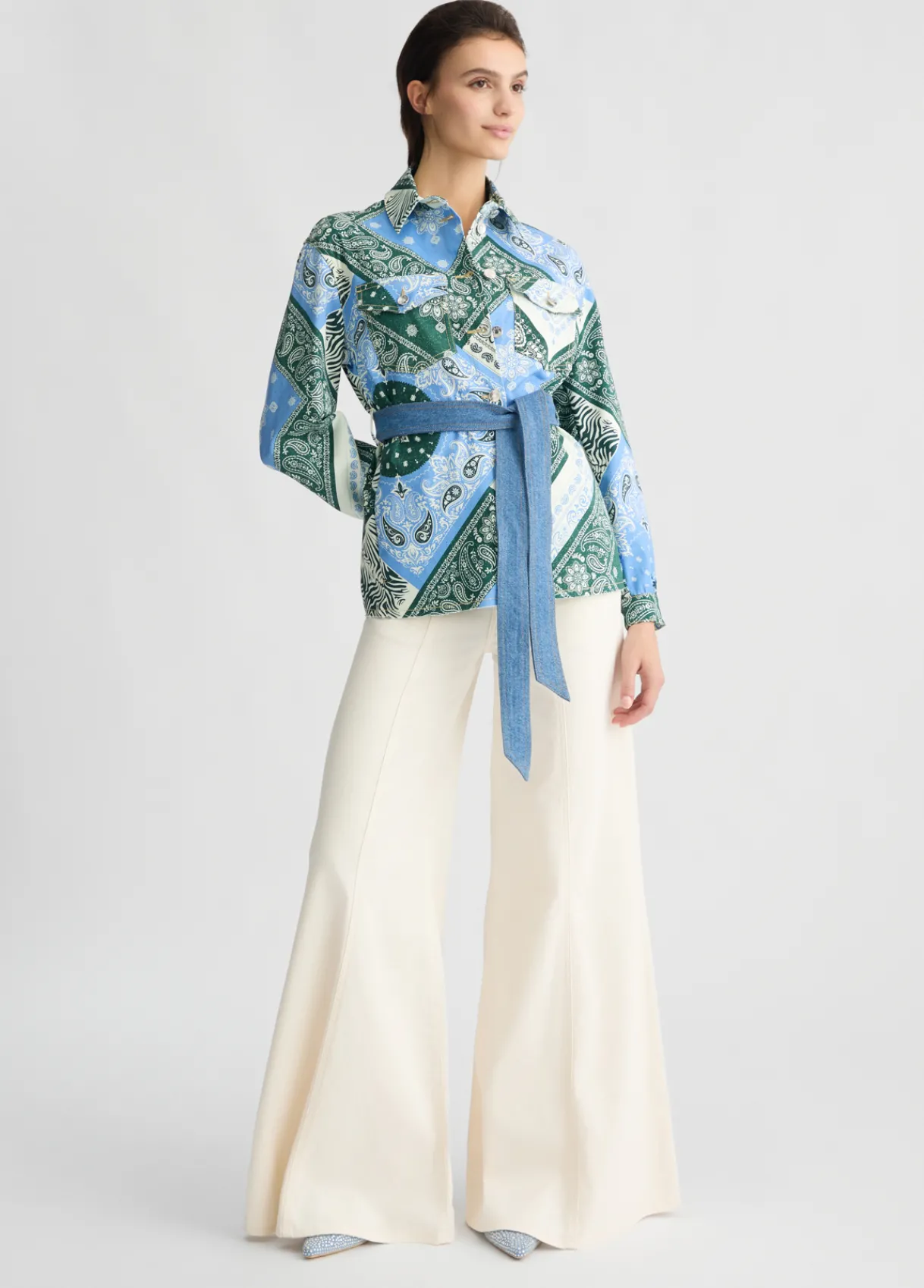 Liu Jo Pantalon super évasé à taille haute|Femme Pantalons