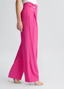 Liu Jo Pantalon taille haute à grenouilles|Femme Pantalons|Cérémonie