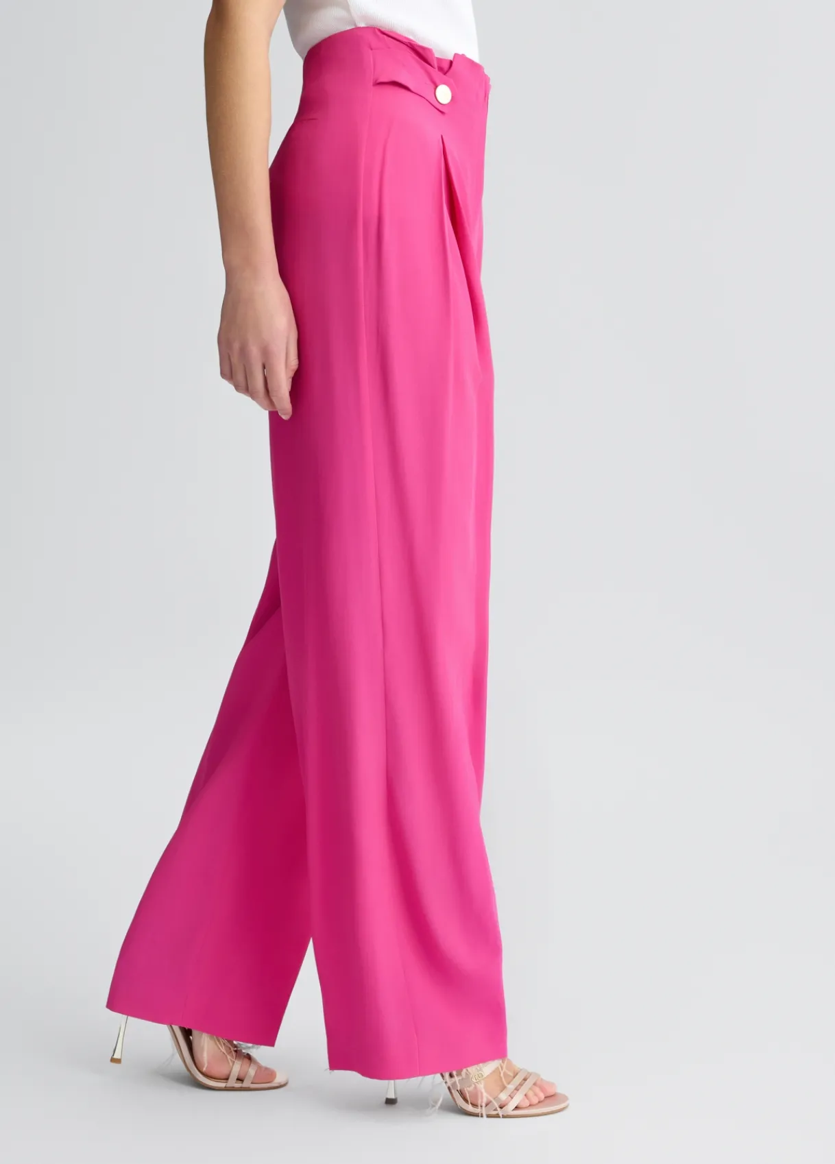 Liu Jo Pantalon taille haute à grenouilles|Femme Pantalons|Cérémonie