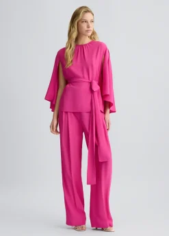 Liu Jo Pantalon taille haute à grenouilles|Femme Pantalons|Cérémonie