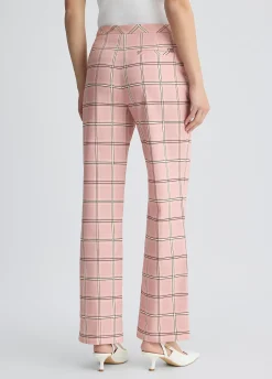 Liu Jo Pantalon évasé à carreaux|Femme Pantalons|Tailleurs