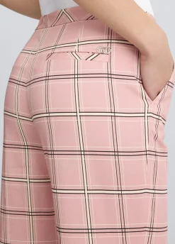 Liu Jo Pantalon évasé à carreaux|Femme Pantalons|Tailleurs