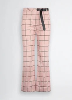 Liu Jo Pantalon évasé à carreaux|Femme Pantalons|Tailleurs