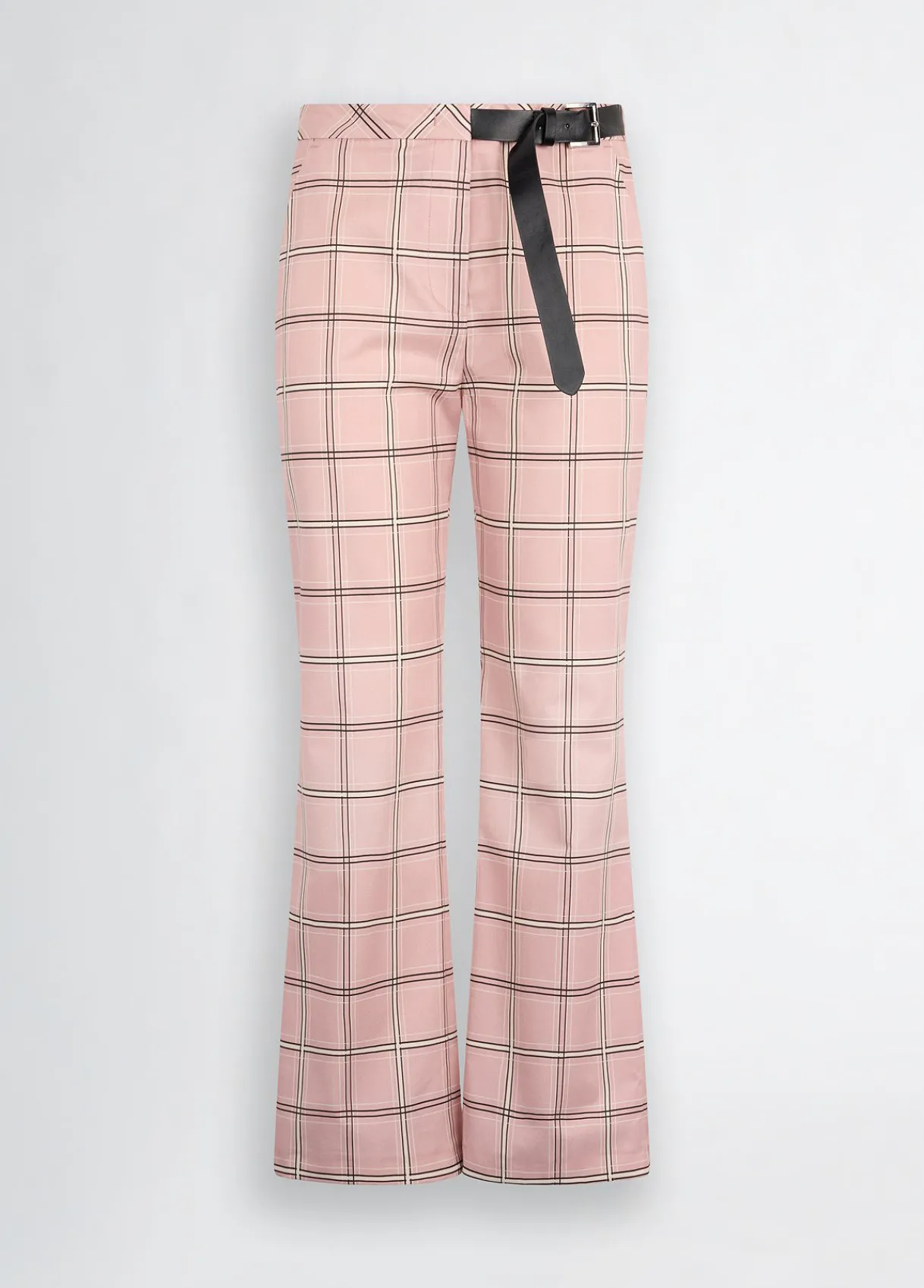 Liu Jo Pantalon évasé à carreaux|Femme Pantalons|Tailleurs