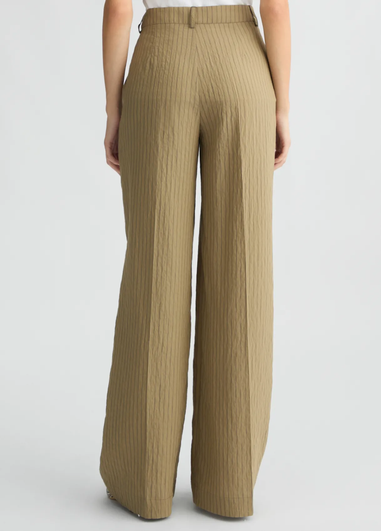 Liu Jo Pantalon évasé à rayures|Femme Pantalons|Tailleurs