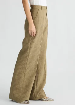 Liu Jo Pantalon évasé à rayures|Femme Pantalons|Tailleurs