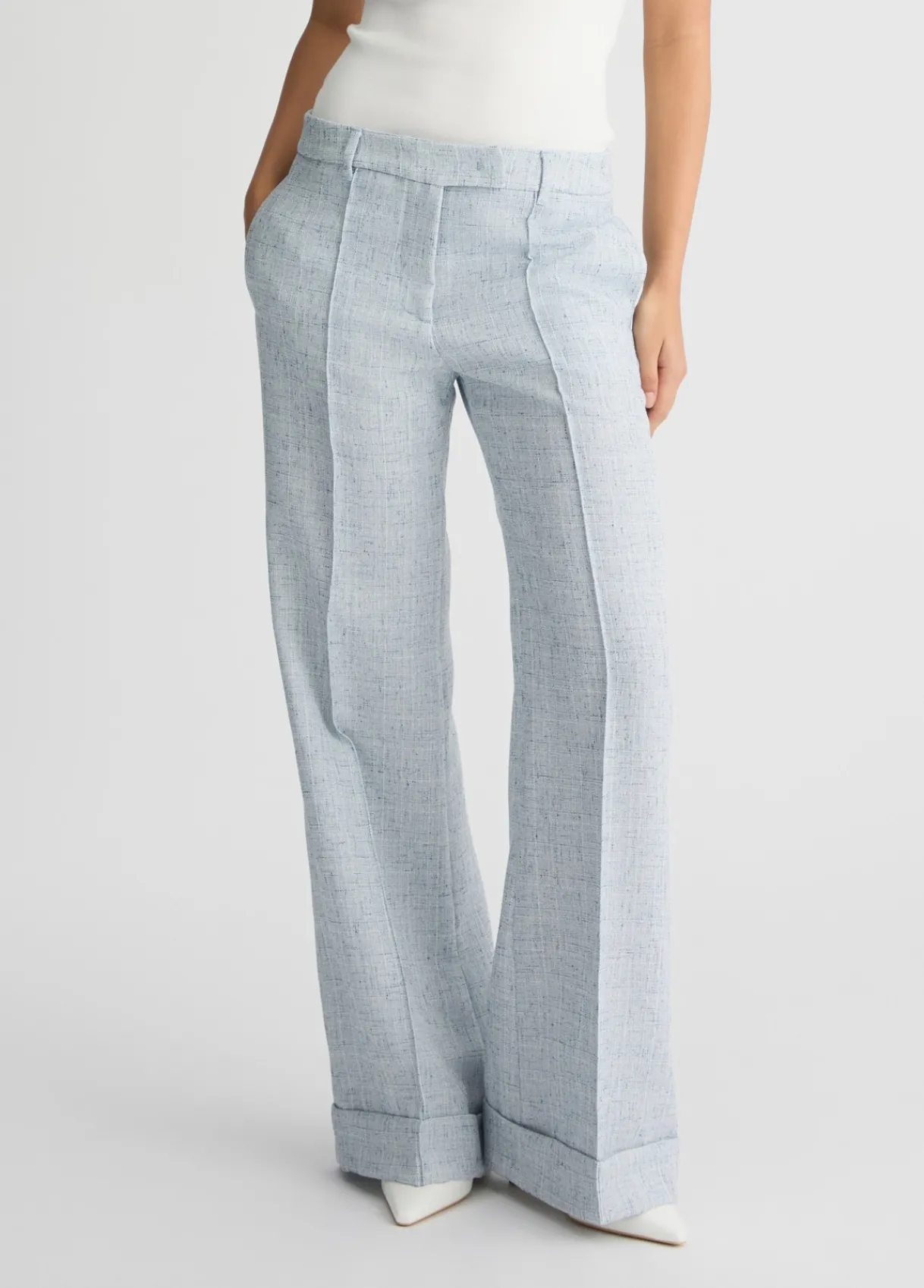 Liu Jo Pantalon évasé à taille haute|Femme Pantalons|Tailleurs