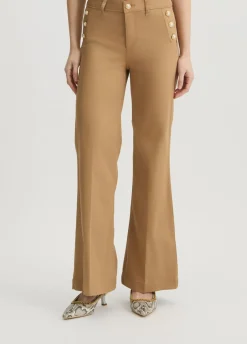Liu Jo Pantalon évasé avec boutons|Femme Pantalons