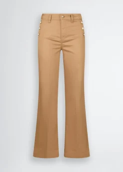 Liu Jo Pantalon évasé avec boutons|Femme Pantalons