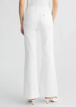 Liu Jo Pantalon évasé avec boutons|Femme Pantalons