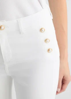 Liu Jo Pantalon évasé avec boutons|Femme Pantalons