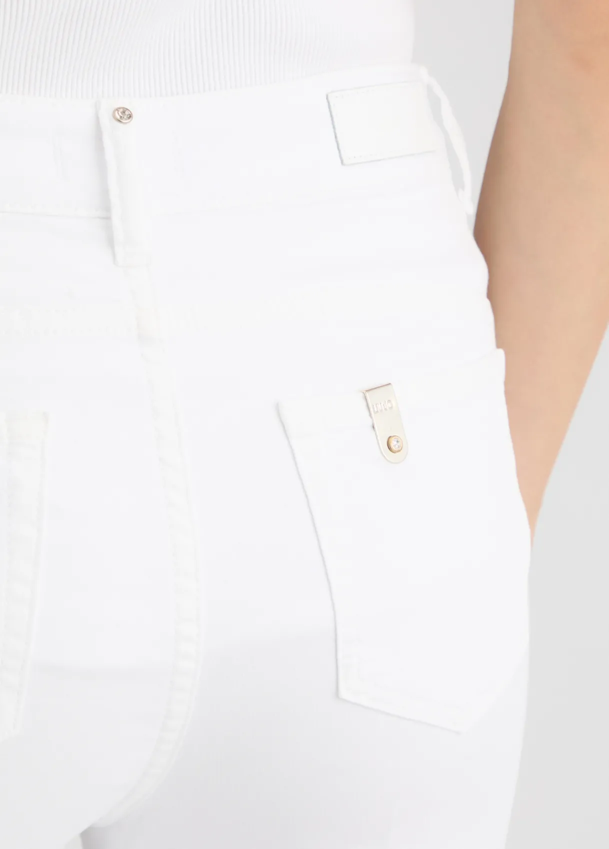 Liu Jo Pantalon évasé avec boutons|Femme Pantalons