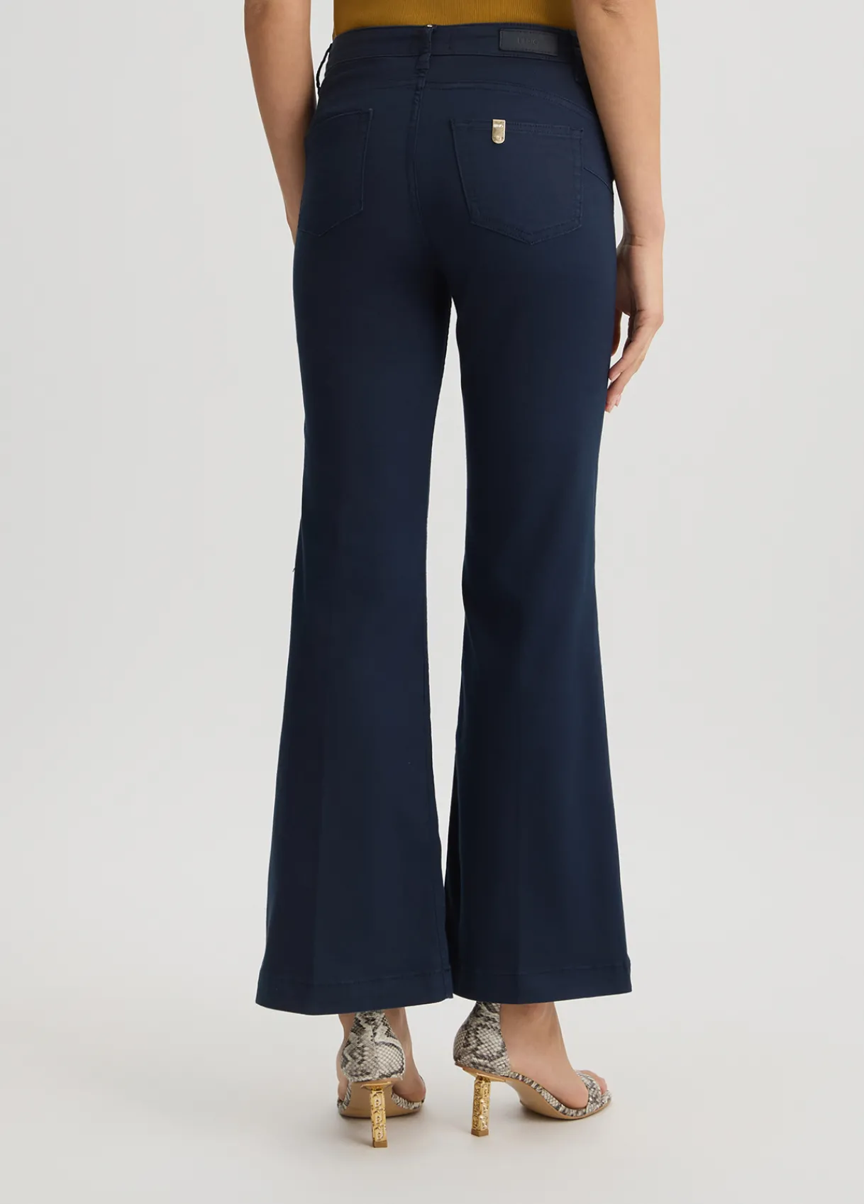 Liu Jo Pantalon évasé avec boutons|Femme Pantalons