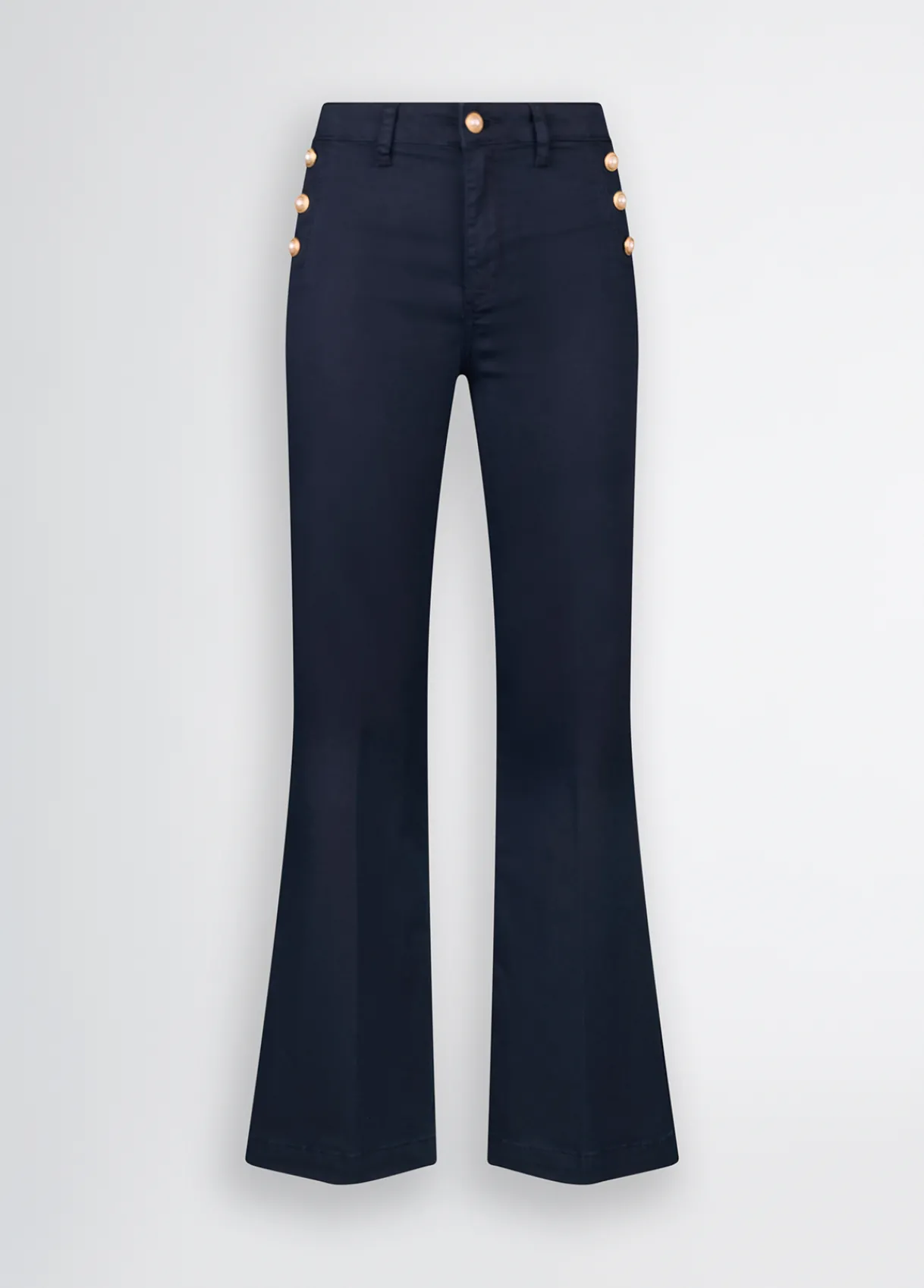 Liu Jo Pantalon évasé avec boutons|Femme Pantalons