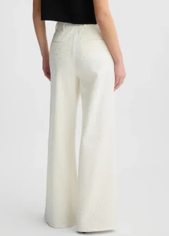 Liu Jo Pantalon évasé avec strass|Femme Pantalons
