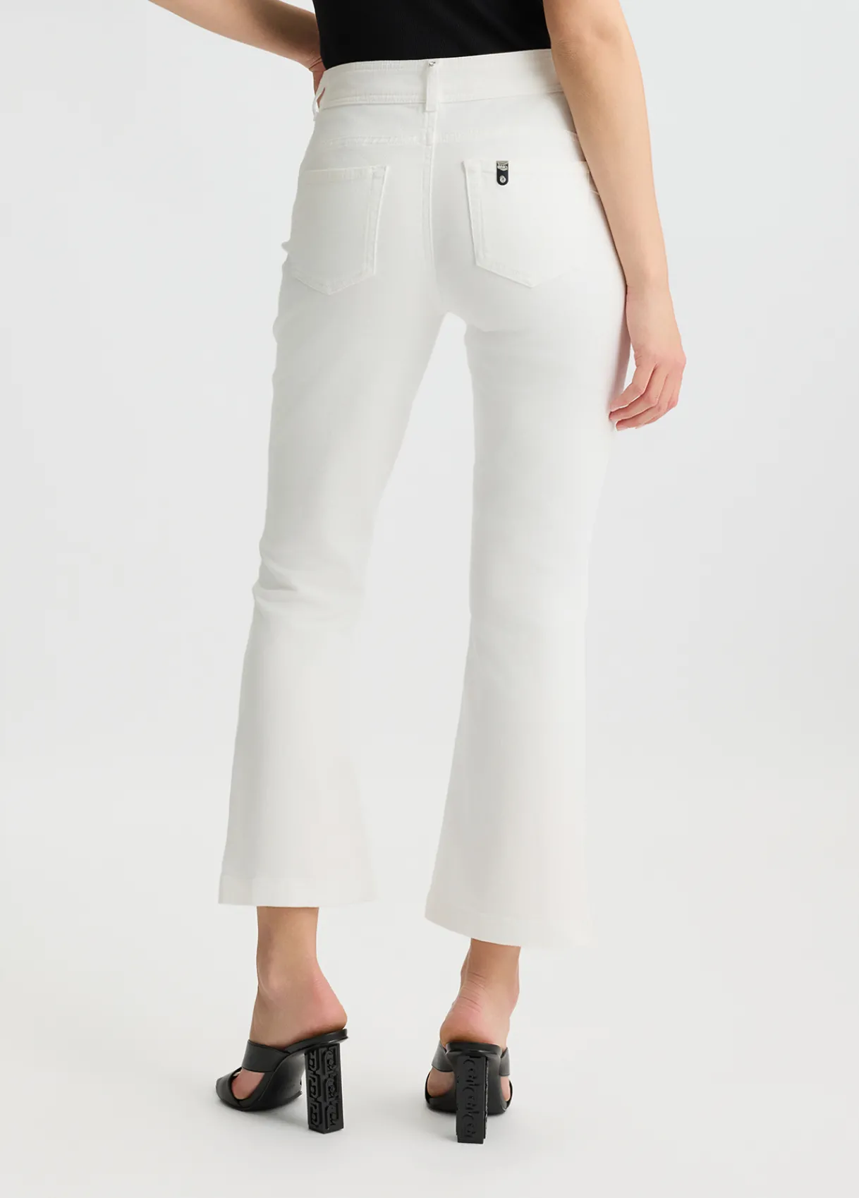 Liu Jo Pantalon évasé cropped|Femme Pantalons